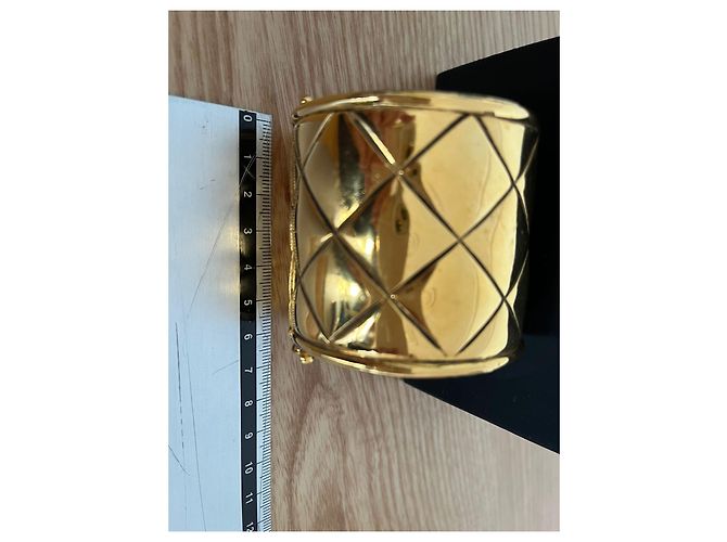 Chanel cuff bracelet golden steel - view 3