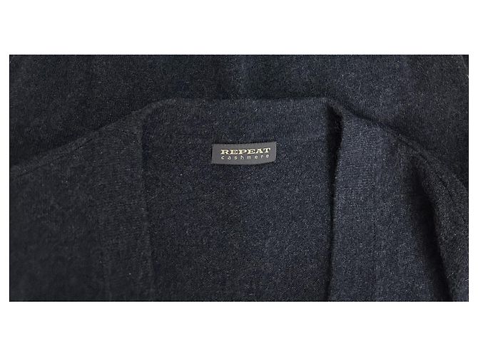 Autre Marque Cardigan aus Kaschmir Dunkelgrau Anthrazitgrau - Ansicht 5