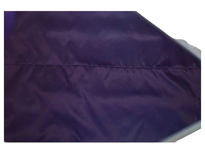Borsa satchel Gianfranco Ferré in tela blu e pelle coccodrillo - vista 7
