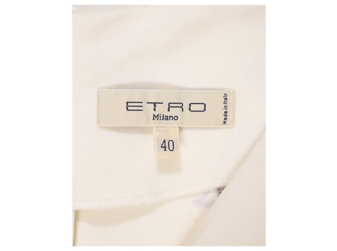 Abito shift stampato Etro in viscosa bianca - vista 5