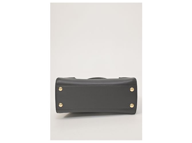 Borsa Mini Peekaboo Fendi in pelle marrone scuro - vista 16