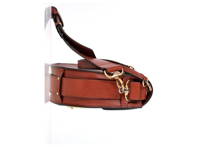Bolso Small Tess Chloé en cuero y ante marrón - vista 10