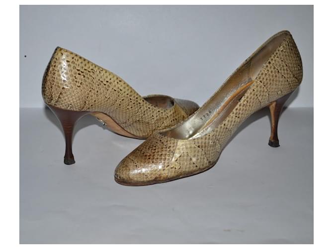 Dolce & Gabbana Python Pumps Beige Größe 38 - Ansicht 2