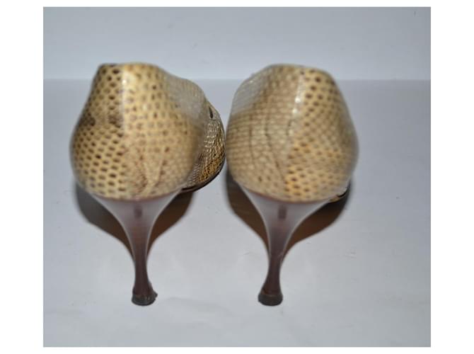 Dolce & Gabbana Python Pumps Beige Größe 38 - Ansicht 4