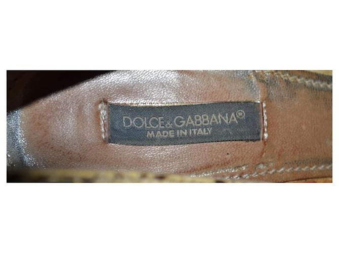 Dolce & Gabbana Python Pumps Beige Größe 38 - Ansicht 6