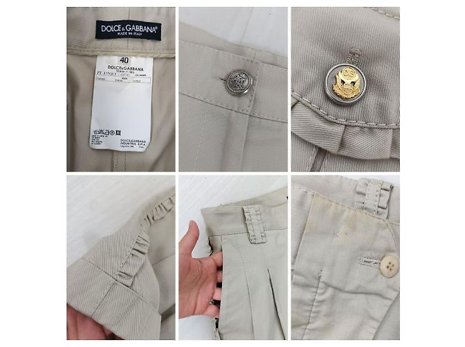 Shorts de Dolce & Gabbana de los años 90 Beige - vista 10