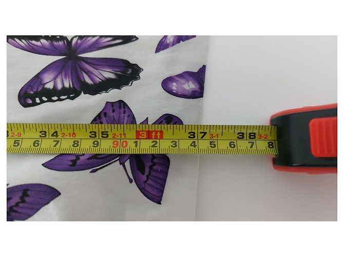 Vestido Versace de seda con estampado de mariposas moradas Multicolor - vista 14