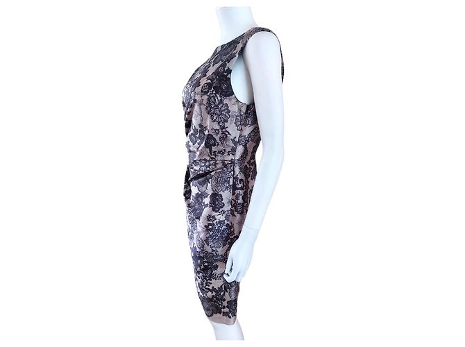 Vestido de seda con estampado Valentino Roma Multicolor - vista 6