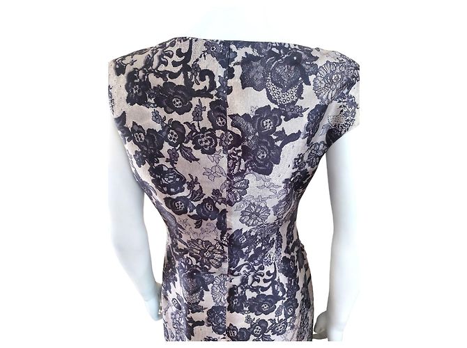 Vestido de seda con estampado Valentino Roma Multicolor - vista 7