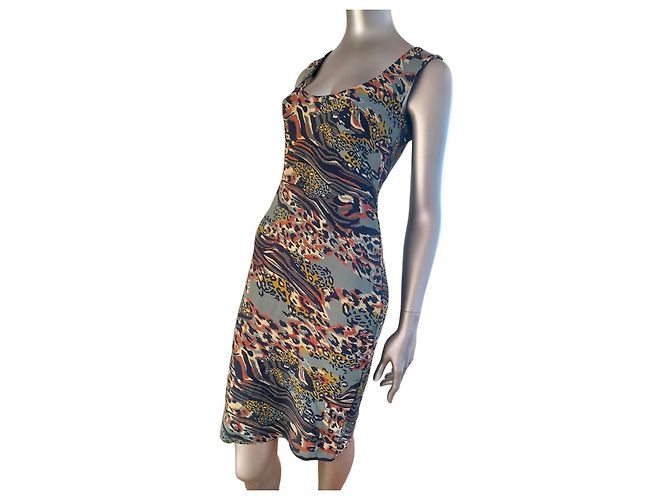 Roberto Cavalli Kleid mit Print Größe M Mehrfarben - Ansicht 3