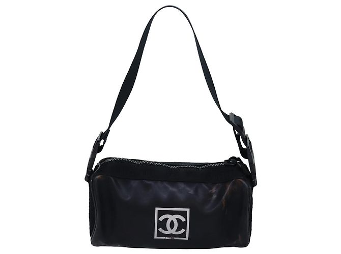 Borsa a Spalla CHANEL PVC Nera CC Auth bs14913 Nero - vista 2