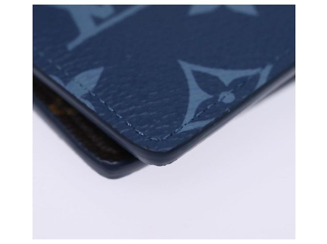 LOUIS VUITTON Monogram Portafoglio Slender Billfold Blu M82798 LV Auth 77435S Monogramma - vista 15