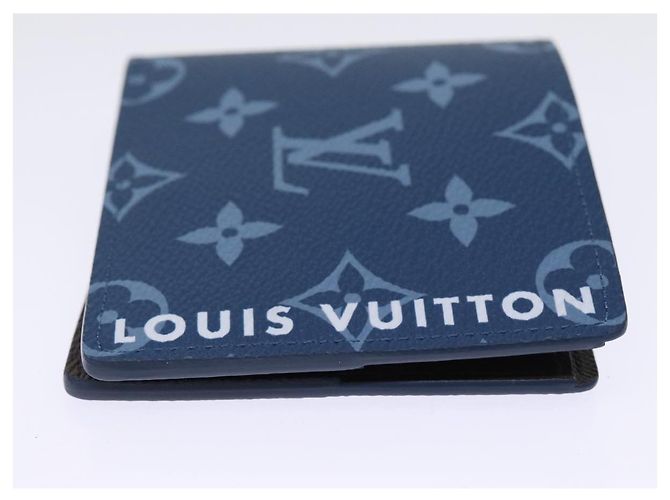 LOUIS VUITTON Monogram Portafoglio Slender Billfold Blu M82798 LV Auth 77435S Monogramma - vista 3