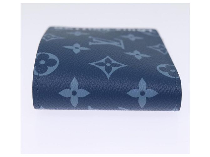 LOUIS VUITTON Monogram Portafoglio Slender Billfold Blu M82798 LV Auth 77435S Monogramma - vista 4