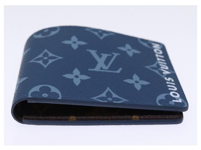 LOUIS VUITTON Monogram Portafoglio Slender Billfold Blu M82798 LV Auth 77435S Monogramma - vista 6