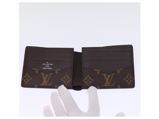 LOUIS VUITTON Monogram Portafoglio Slender Billfold Blu M82798 LV Auth 77435S Monogramma - vista 8