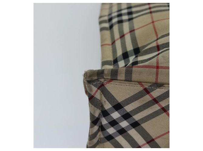 Bolso de mano de nylon beige Burberry Nova Check Blue Label Auth bs15174 - vista 16