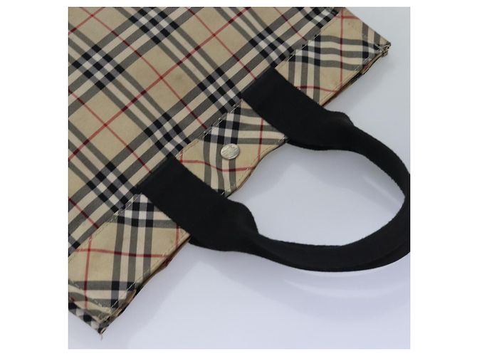 Bolso de mano de nylon beige Burberry Nova Check Blue Label Auth bs15174 - vista 6