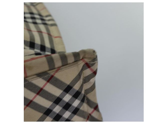 Bolso de mano de nylon beige Burberry Nova Check Blue Label Auth bs15174 - vista 9