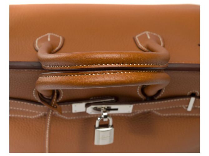 Hermès Sac HERMES Birkin 35 en Cuir Doré - 101996 - vue 10