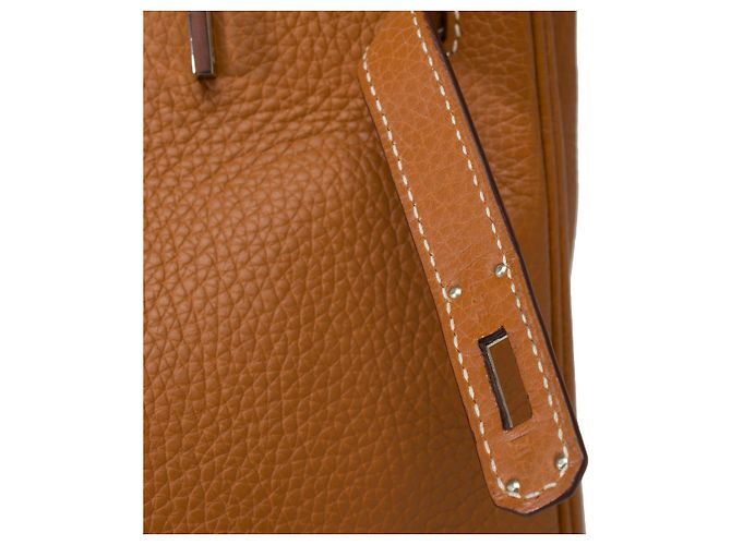 Hermès Sac HERMES Birkin 35 en Cuir Doré - 101996 - vue 8
