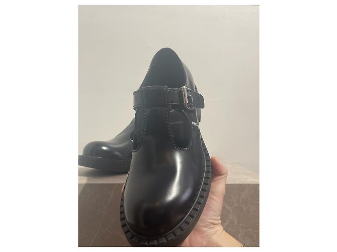 PRADA Mules e zoccoli T.UK 7 Pelle Nero - vista 5
