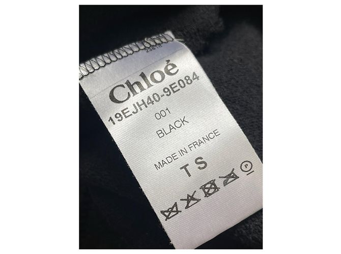 Chloé CHLOE Tops T.Internacional S Seda Negro - vista 7