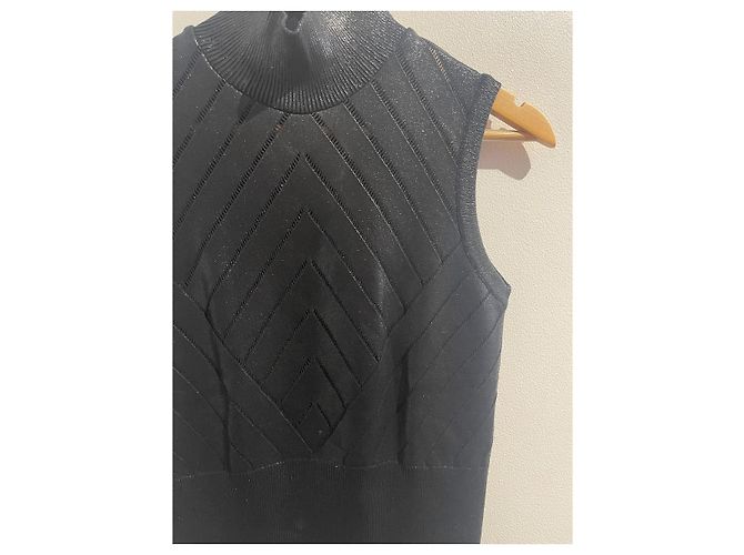 Tops VERSACE T.International M Viscosa Negro - vista 2