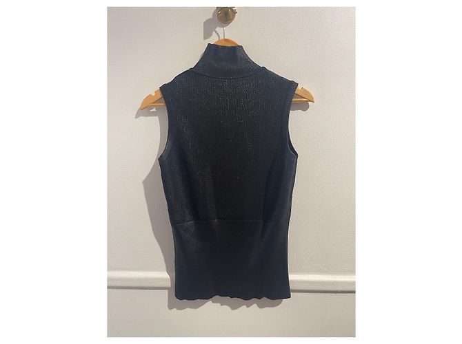 Tops VERSACE T.International M Viscosa Negro - vista 4