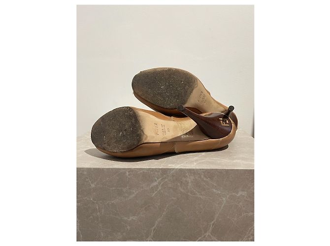 FENDI Stiefeletten T.EU 40 Leder Kamel - Ansicht 5