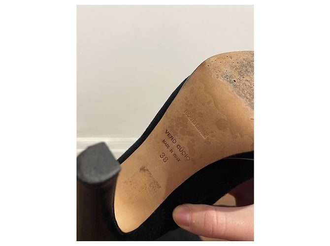 Botas ROBERTO CAVALLI T.EU 38 Ante Negro - vista 8