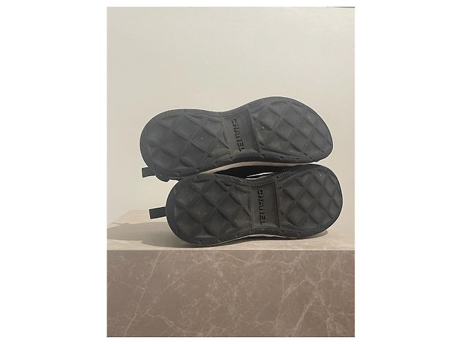 Sneakers CHANEL T.EU 44 Tessuto Nero - vista 6