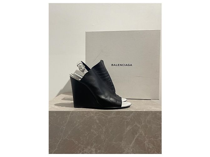 Sandali BALENCIAGA T.EU 36 Pelle Nero - vista 7