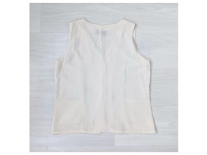 Emanuel Ungaro Camicia in seta bianca vintage Ungaro, Ungaro mare e barca Bianco Bianco sporco - vista 6