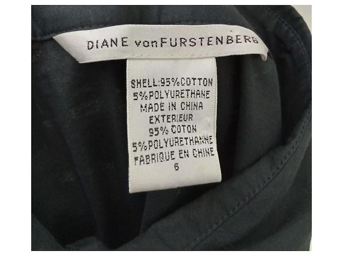 Diane Von Furstenberg Abito camicia vintage Emilio DvF con rouches Nero - vista 4