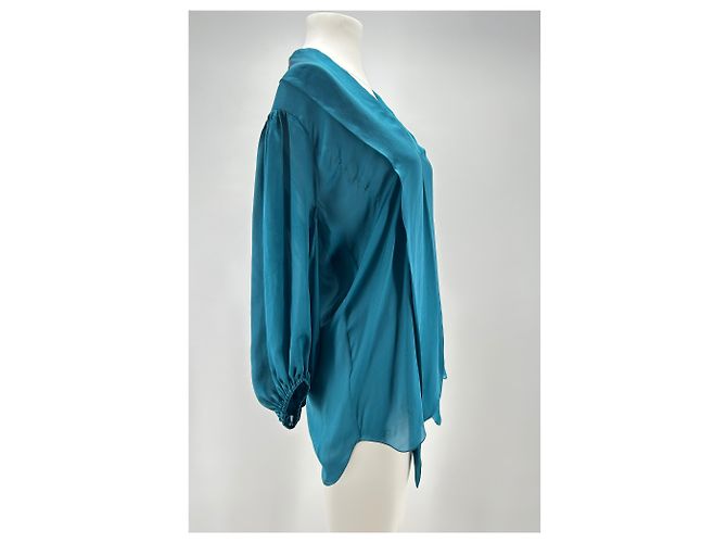 Top de seda T.FR 36 de Alexandre Vauthier Azul - vista 3