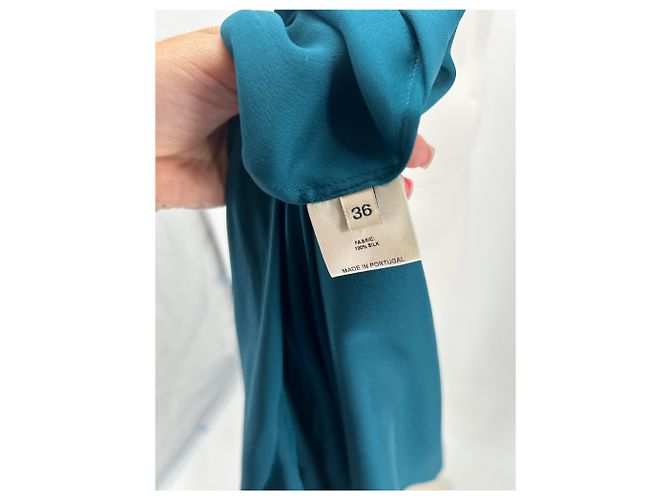 Top de seda T.FR 36 de Alexandre Vauthier Azul - vista 5