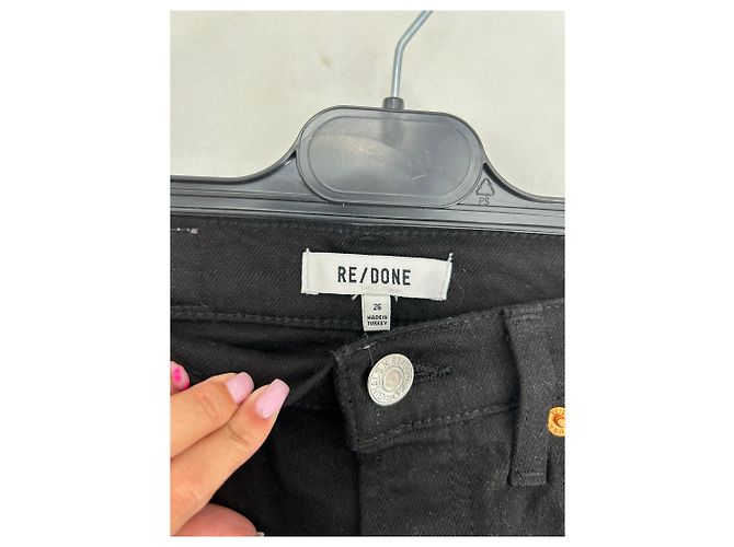 Jeans Re/Done T.US 26 Cotone Nero - vista 5