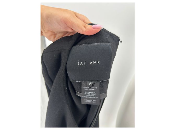 Jay Ahr Kleider T.International S Seide Schwarz - Ansicht 5