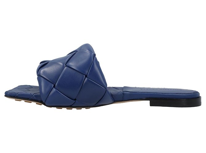 Sandalo piatto Lido Bottega Veneta blu - vista 3