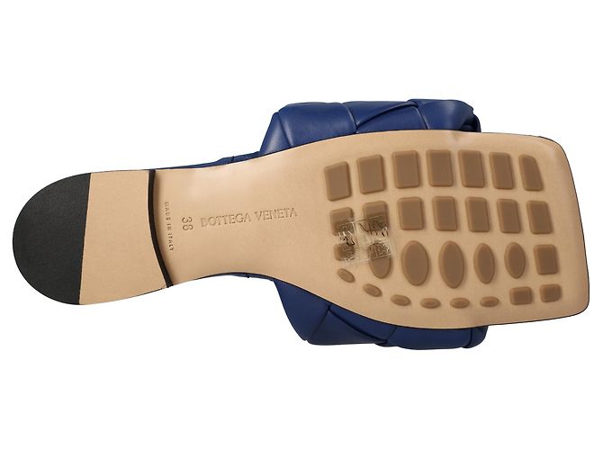 Sandalo piatto Lido Bottega Veneta blu - vista 5