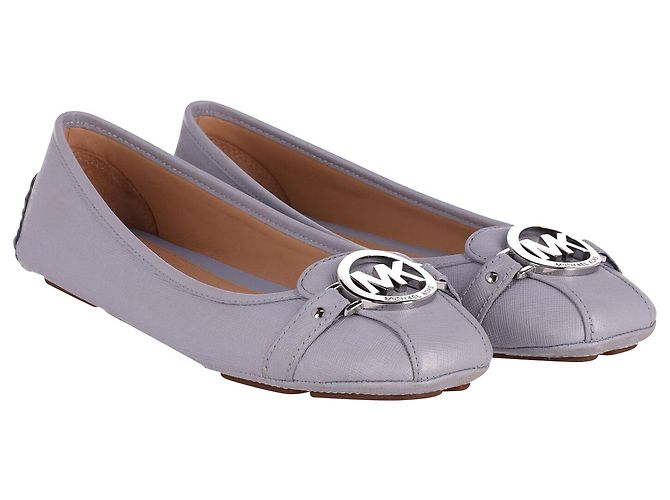 Mocasines Fulton de Michael Kors en cuero azul pastel - vista 3