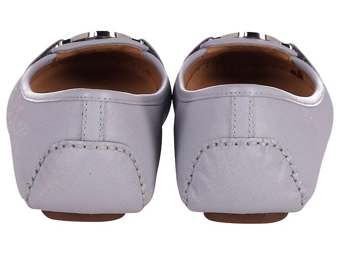 Mocasines Fulton de Michael Kors en cuero azul pastel - vista 4