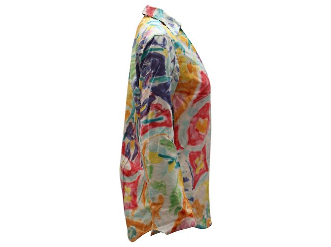 Tunika in cotone multicolore Ralph Lauren Watercolor - vista 2