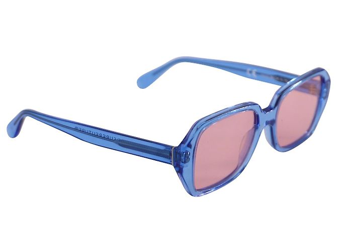 Autre Marque Retrosuperfuture Limone Wagwan Bubbagum Rectangular Sunglasses in Blue Acetate - view 2