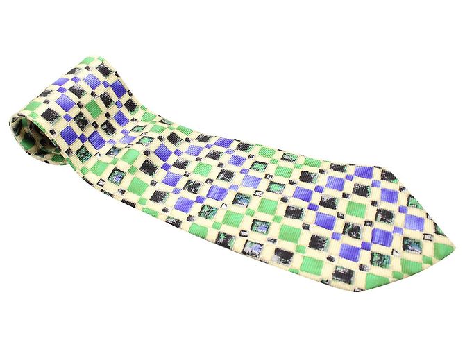 Cravatta stampata Hugo Boss in seta multicolore Stampa python - vista 2