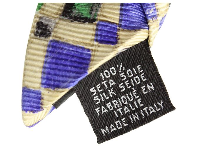 Cravatta stampata Hugo Boss in seta multicolore Stampa python - vista 5