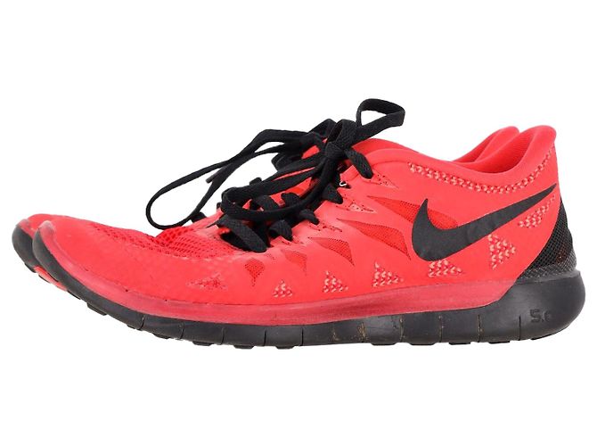 Nike Free 5.0 Laufschuhe aus rotem Mesh - Ansicht 2