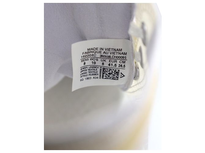 Off White Baskets montantes Off-White x Converse Chuck 70 "Vulcanized" en textile synthétique blanc/transparent - vue 6
