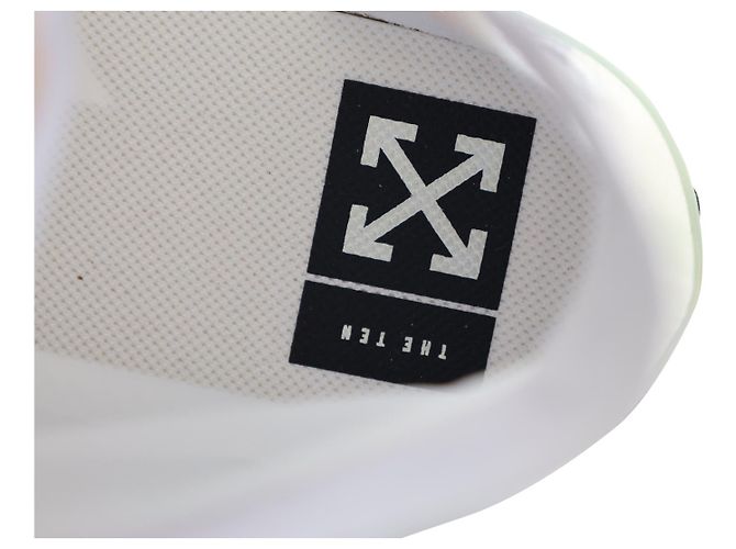 Off White Baskets montantes Off-White x Converse Chuck 70 "Vulcanized" en textile synthétique blanc/transparent - vue 7